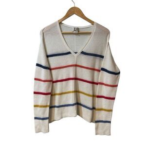 LABEL+thread Cotton Linen Blend Top Sweater Size Large Oversized Lightweight